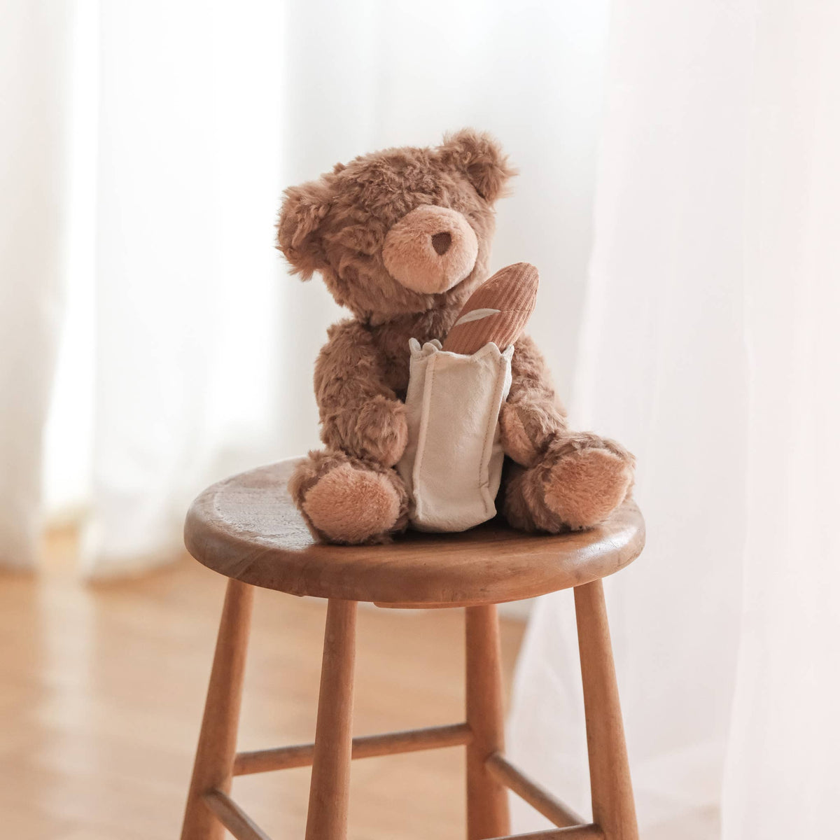 Baguette Teddy Dog Toy