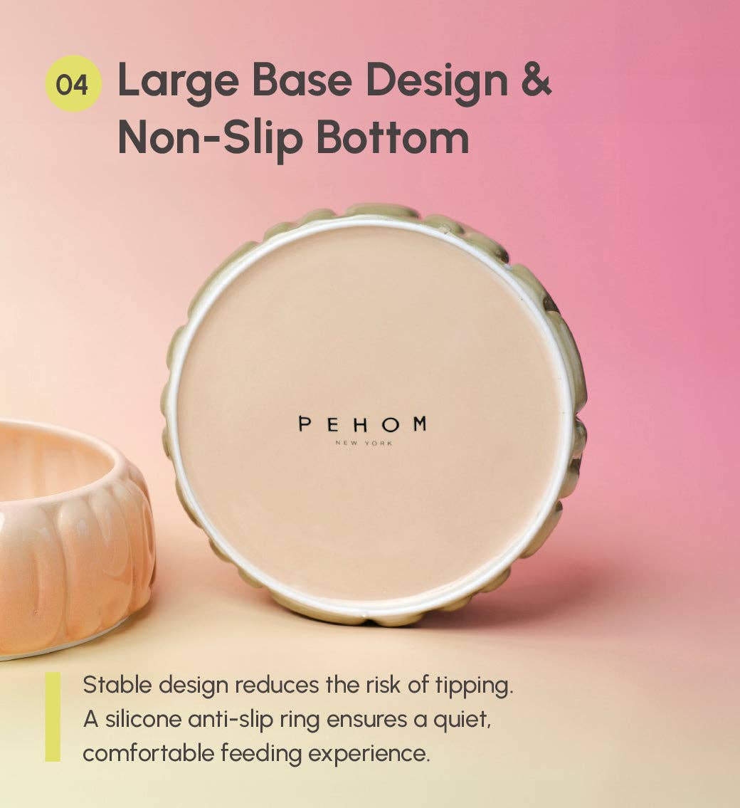 Puff Pet Bowl - Gradient Olive