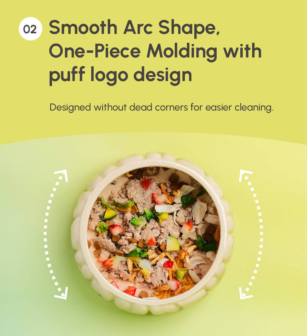 Puff Pet Bowl - Gradient Olive