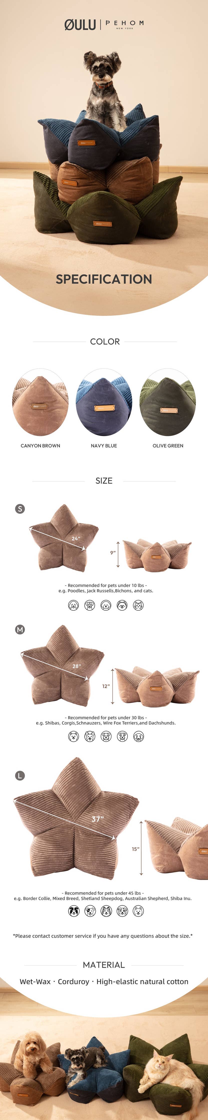 Cuddle Pet Pillow Bed