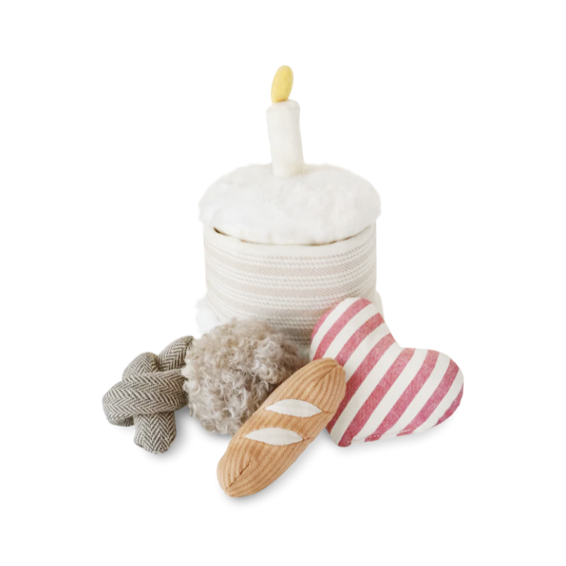 Birthday Cake Snuffle Burrow Toy Set