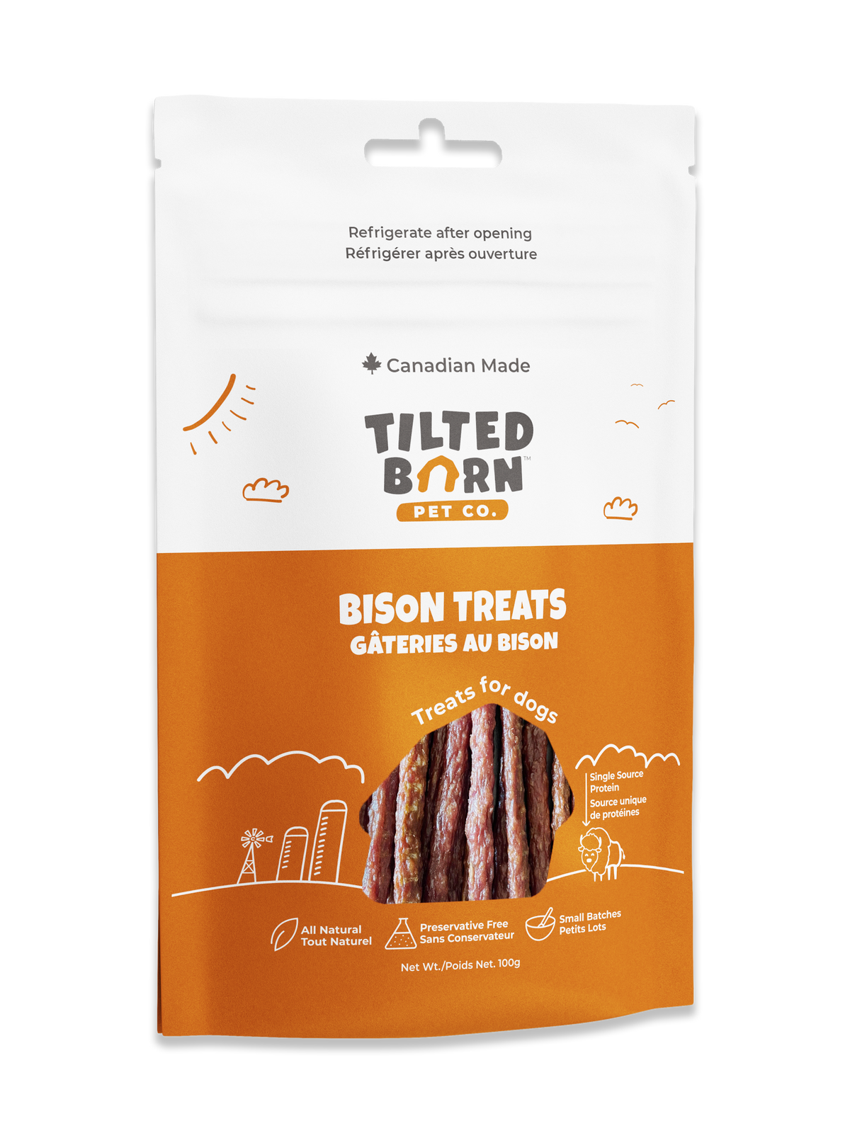 Bison Treats For Dogs 100g/3.53oz