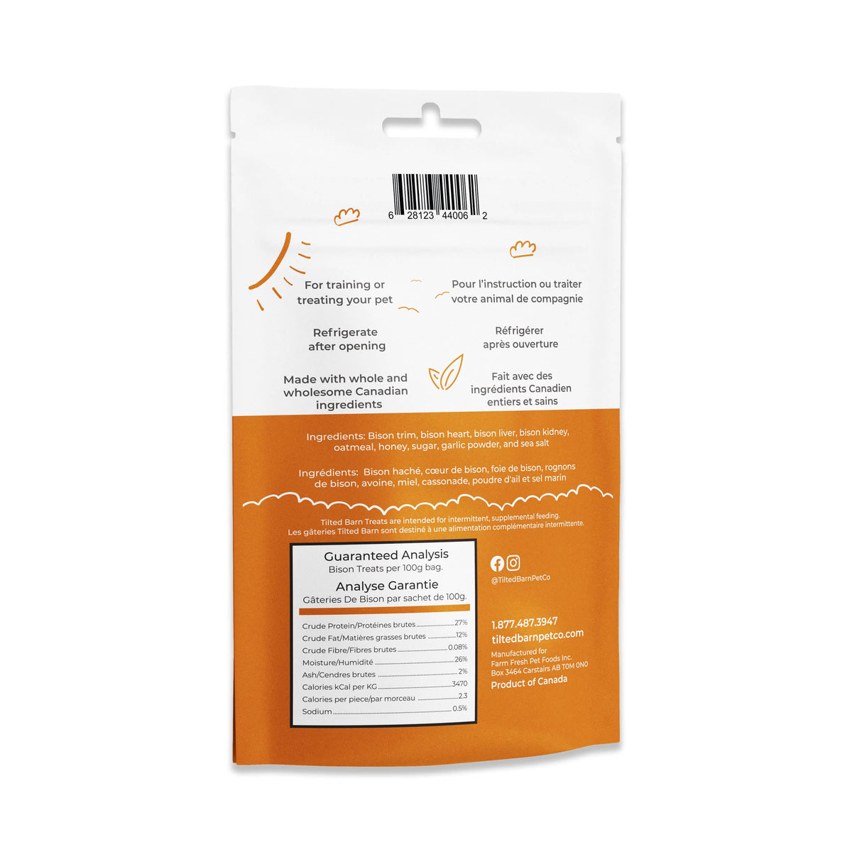 Bison Miniwags Treats For Dogs 100g/3.53 oz