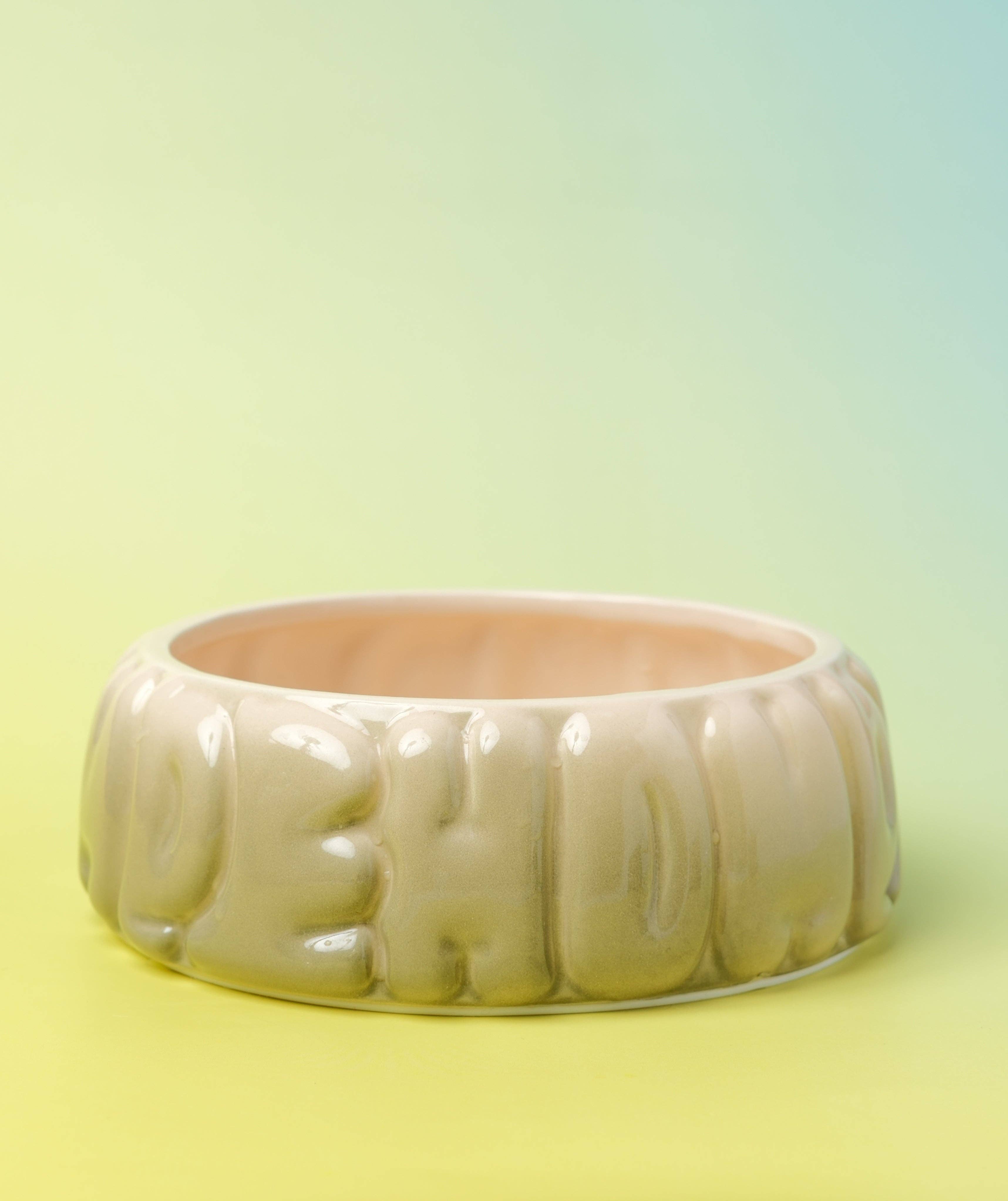 Puff Pet Bowl - Gradient Olive