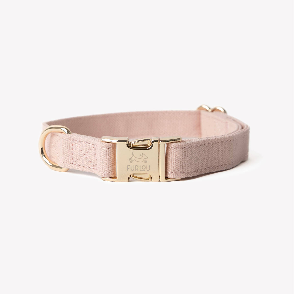 Canvas Dog Collar - Baby Pink