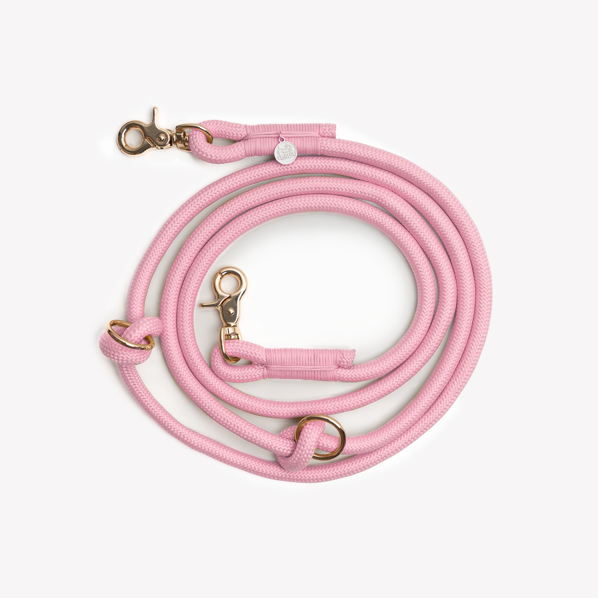 Hands Free Rope Leash - Pink