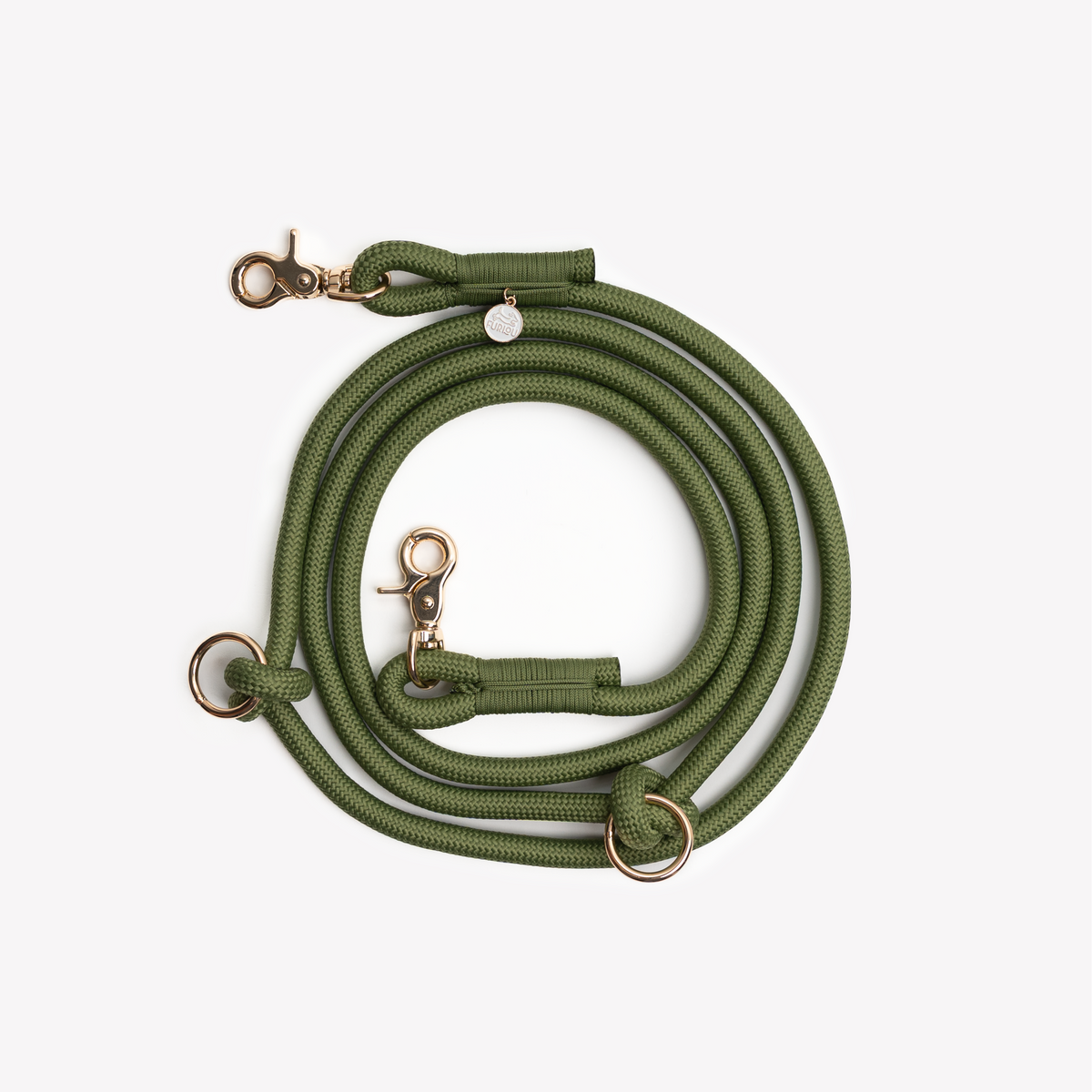 Hands Free Rope Leash - Green