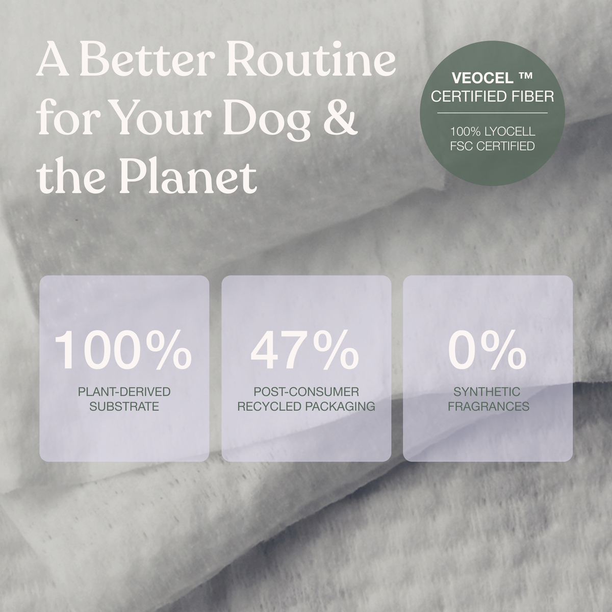 Gentle Cleanse Dog Wipes - 90 Wipes