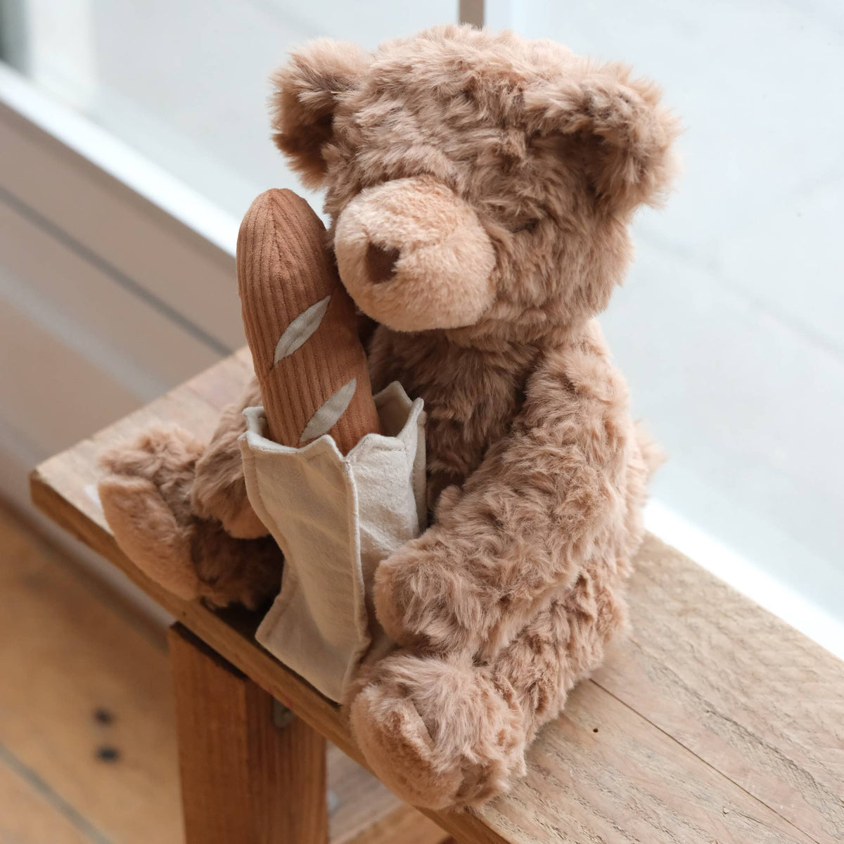Baguette Teddy Dog Toy