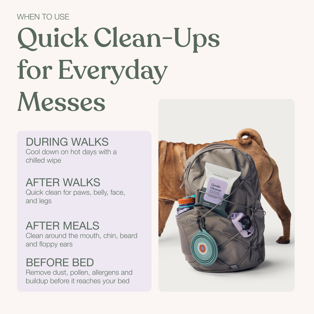 Gentle Cleanse Dog Wipes - 90 Wipes