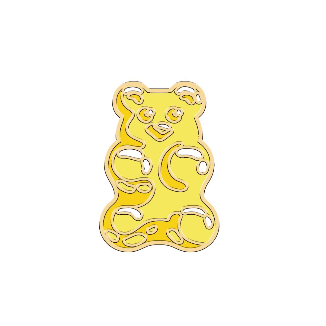 Yellow Gummy Bear Charm