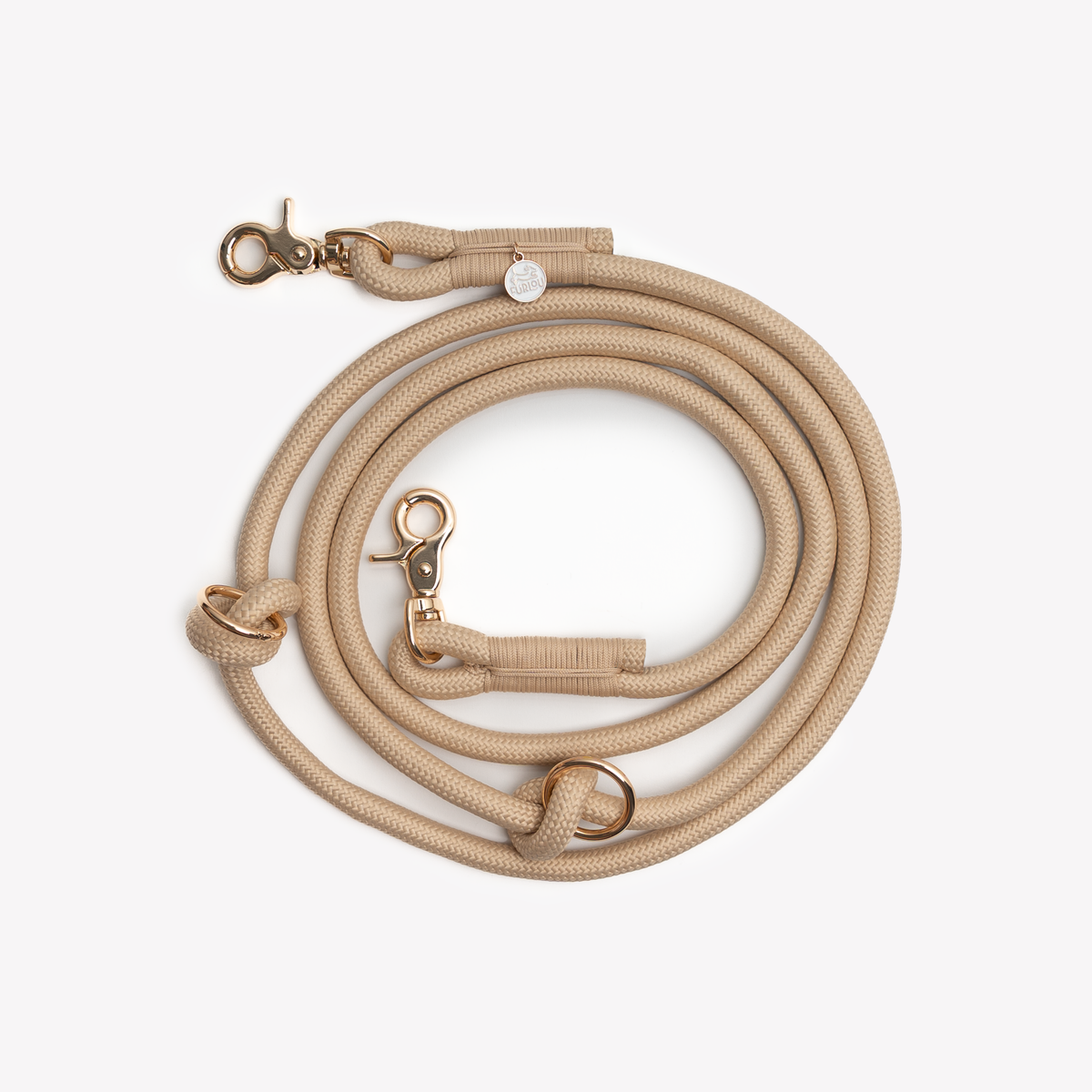 Hands Free Rope Leash - Tan