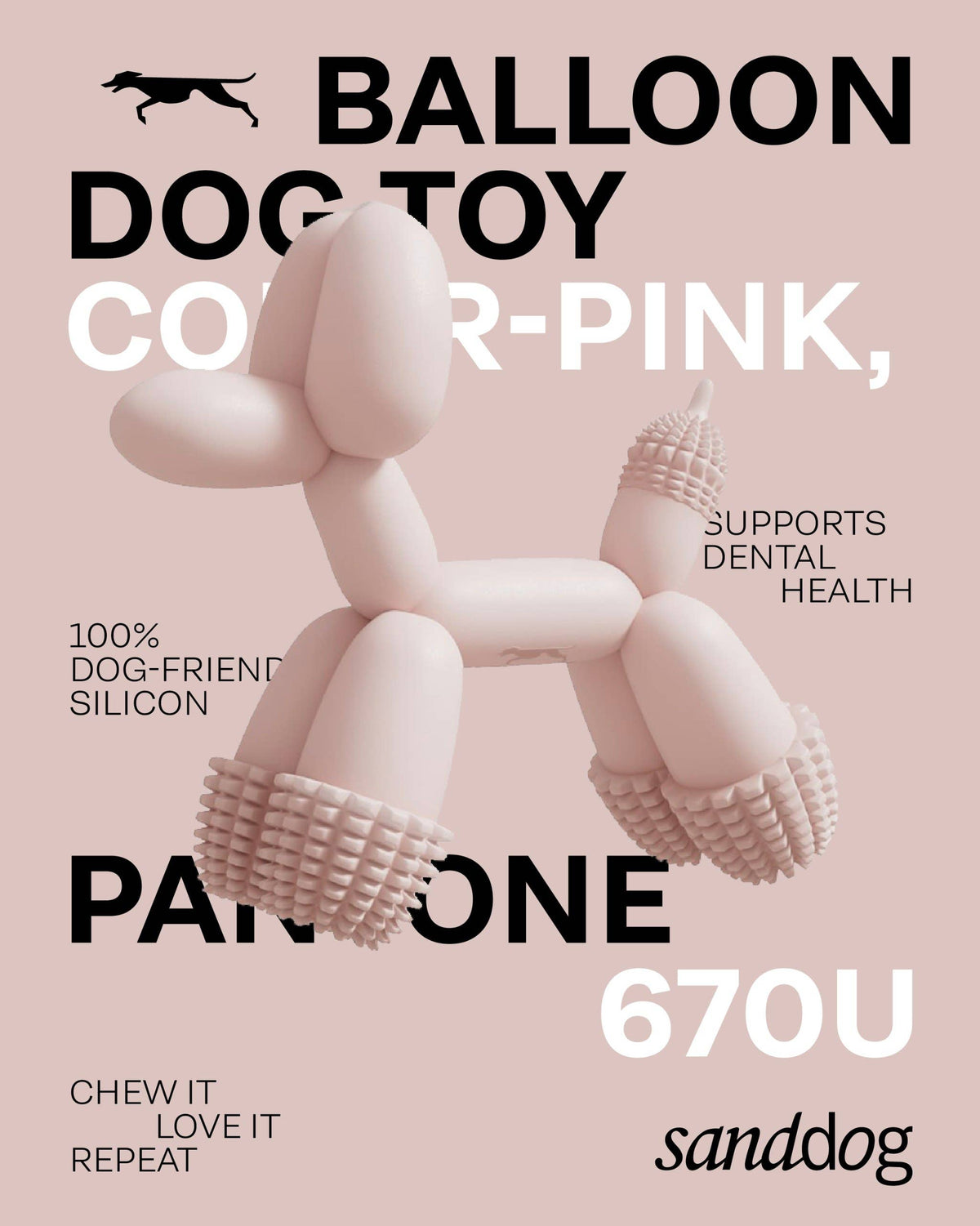 Art Balloon Dog - Pink
