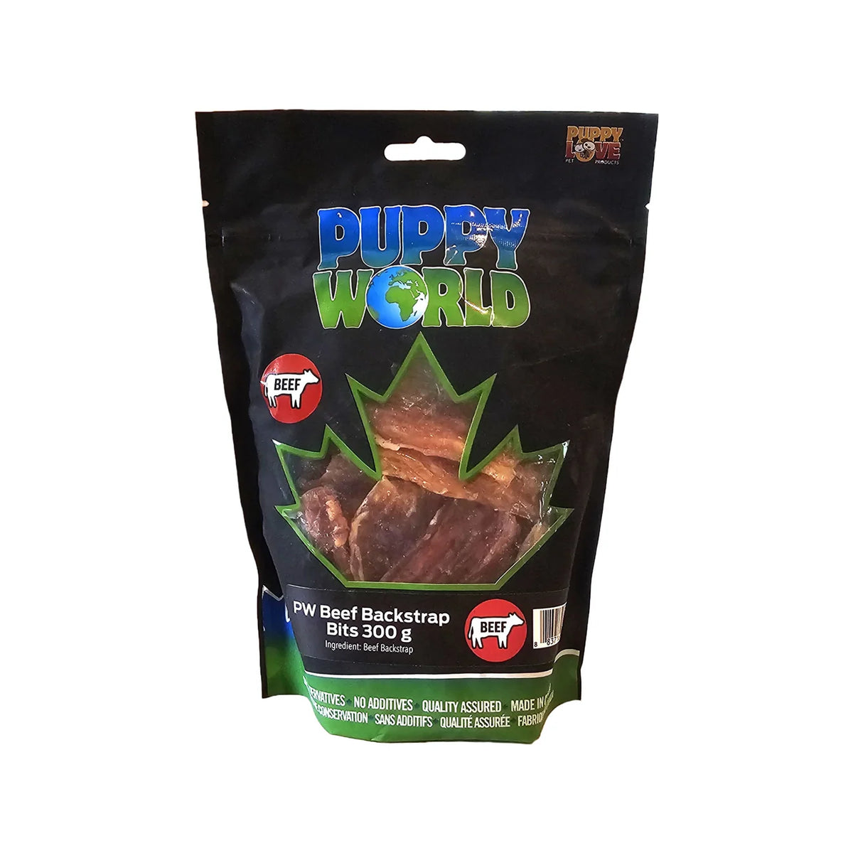 Puppy World Beef Backstrap Bits - 300g