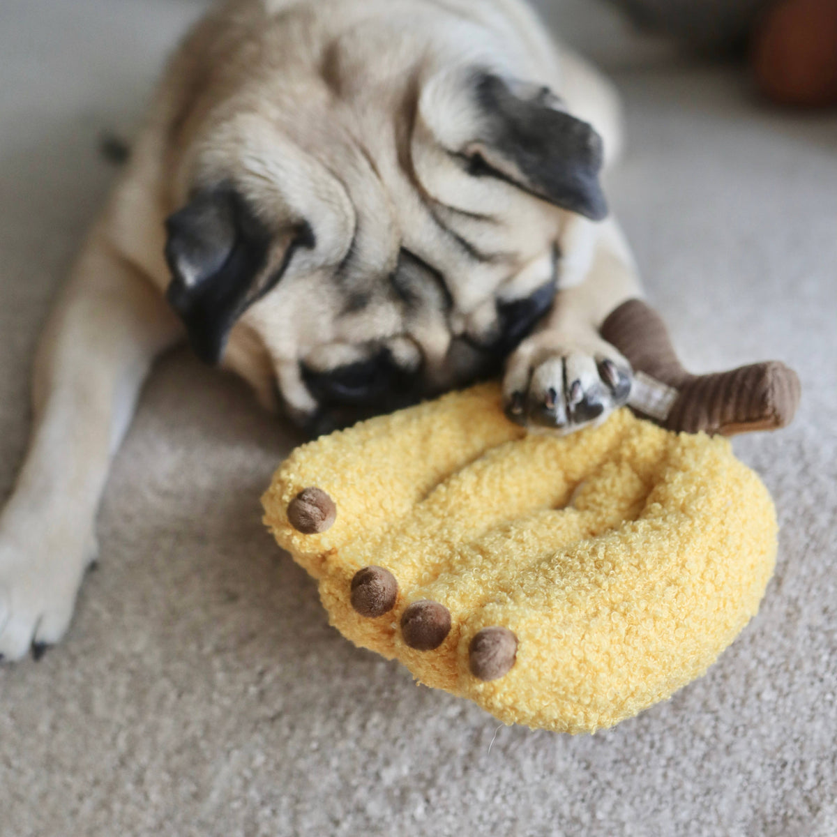 Banana Enrichment Snuffle Dog Toy