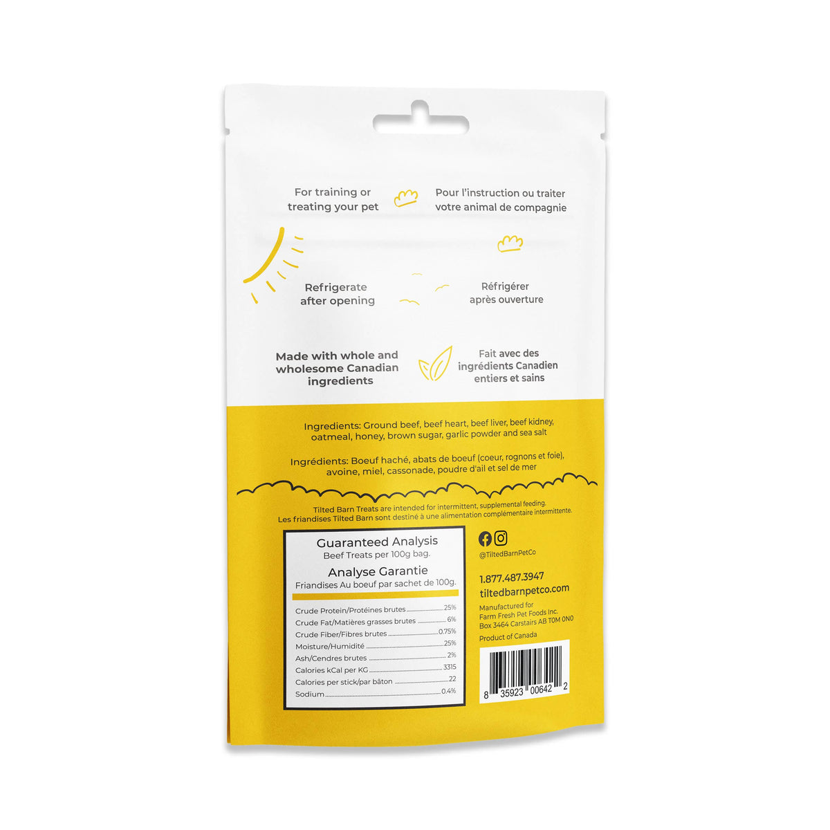 Beef Treats For Dogs 100g/3.53oz