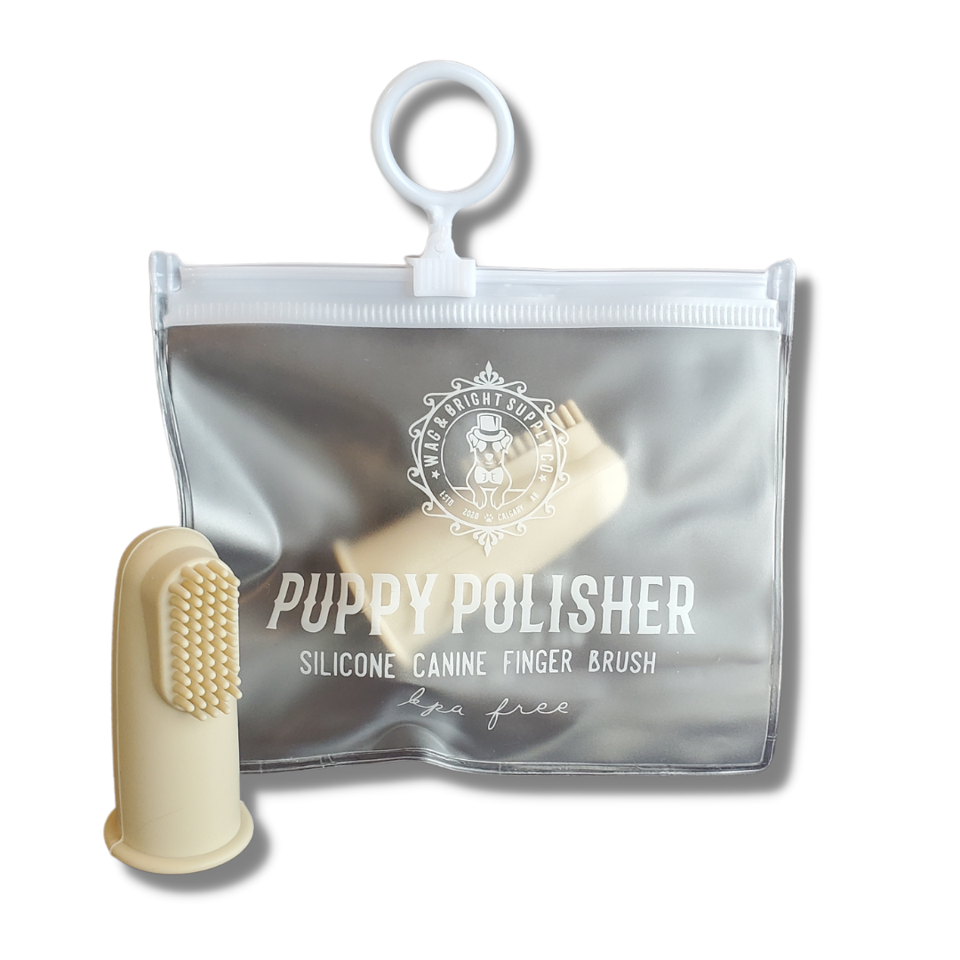Puppy Polisher Silicone Finger Brush - One Size